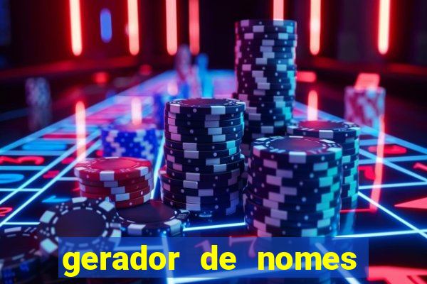 gerador de nomes para jogos